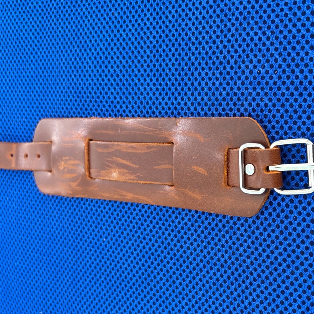 Brown Leather Belt with Silver Bracelet